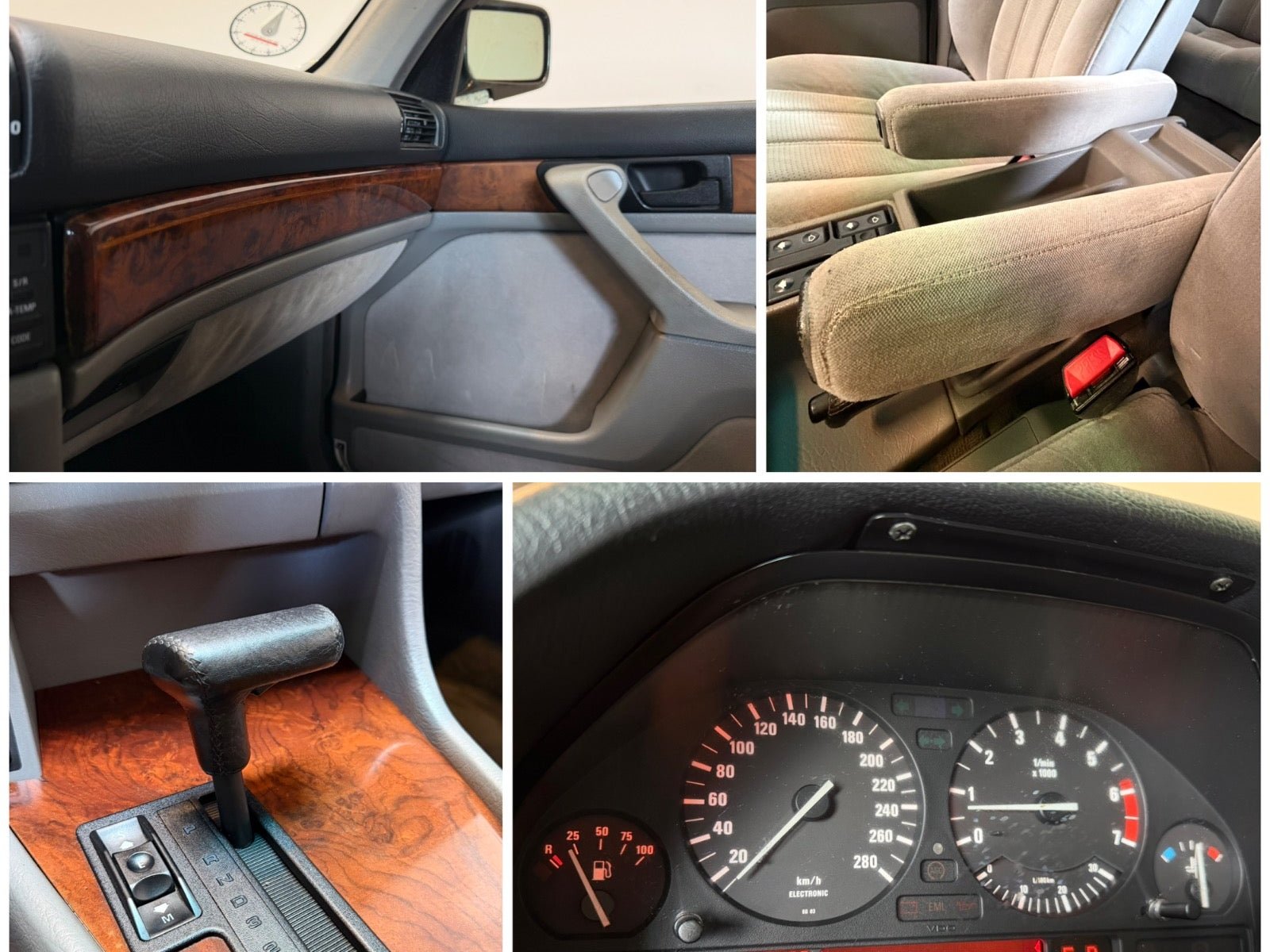 BMW 750i Automatic, 4-trins, 300ps, 1990